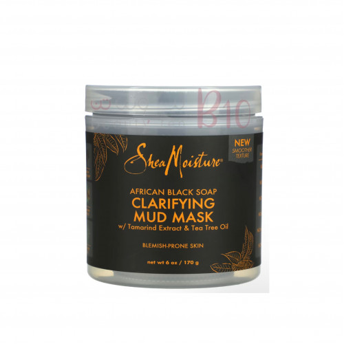 قناع الطين منقّي للبشرة بصابون أسود أفريقي من شيا مويستر - 170 جم قناع الطين منقّي للبشرة بصابون أسود أفريقي من شيا مويستر - 170 جم