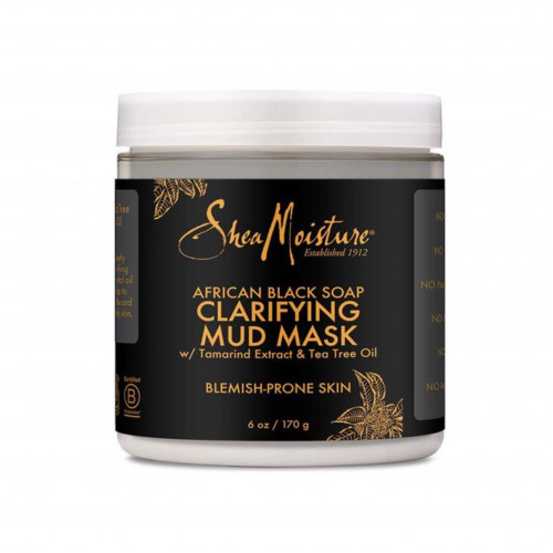 قناع الطين منقّي للبشرة بصابون أسود أفريقي من شيا مويستر - 170 جم قناع الطين منقّي للبشرة بصابون أسود أفريقي من شيا مويستر - 170 جم
