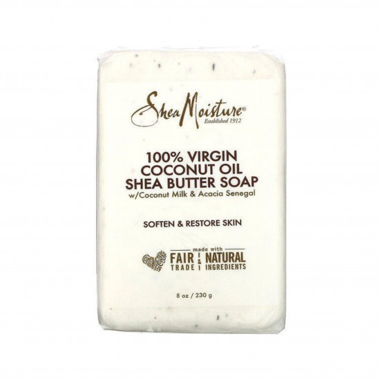 صابون زبدة الشيا وزيت جوز الهند البكر 100% من شيا مويستر - 230 جم صابون زبدة الشيا وزيت جوز الهند البكر 100% من شيا مويستر - 230 جم