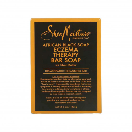 صابون أفريقي أسود بزبدة الشيا لعلاج الإكزيما من شيا مويستر - 142جم صابون أفريقي أسود بزبدة الشيا لعلاج الإكزيما من شيا مويستر - 142جم