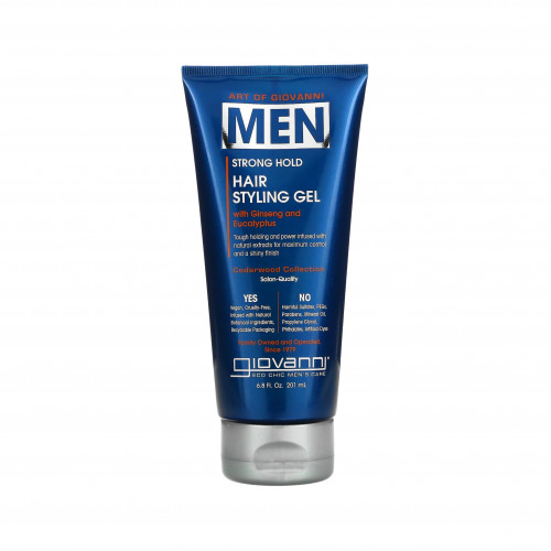 جل تصفيف الشعر للرجال مع الجينسنغ والأوكالبتوس  من جيوفاني 201 مل جل تصفيف الشعر للرجال مع الجينسنغ والأوكالبتوس  من جيوفاني 201 مل