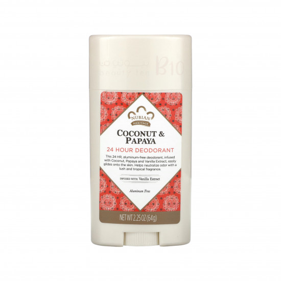 مزيل العرق 24 ساعة بجوز الهند والبابايا من نوبيان هيرتج 64ج مزيل العرق 24 ساعة بجوز الهند والبابايا من نوبيان هيرتج 64ج