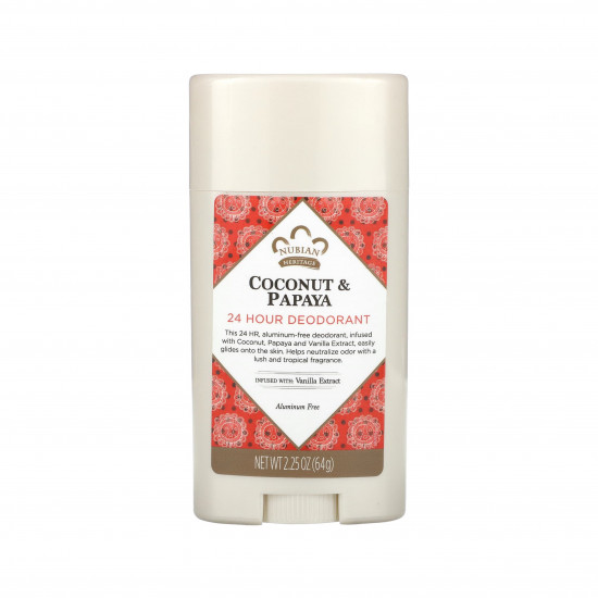 مزيل العرق 24 ساعة بجوز الهند والبابايا من نوبيان هيرتج 64ج مزيل العرق 24 ساعة بجوز الهند والبابايا من نوبيان هيرتج 64ج