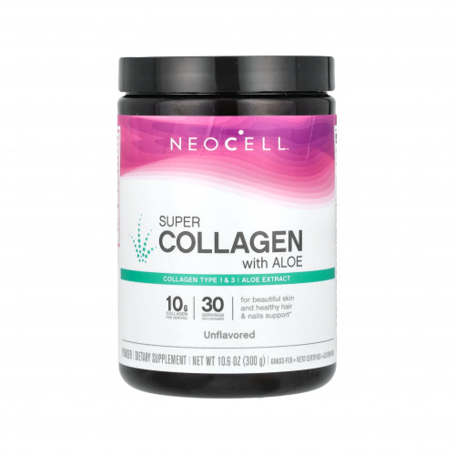 سوبر كولاجين بالصبار، بدون نكهة 300ج