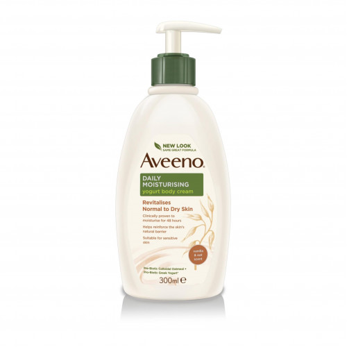 كريم ترطيب الجسم اليومي بالزبادي من أفينو برائحة الفانيليا والشوفان 300 مل كريم ترطيب الجسم اليومي بالزبادي من أفينو برائحة الفانيليا والشوفان 300 مل