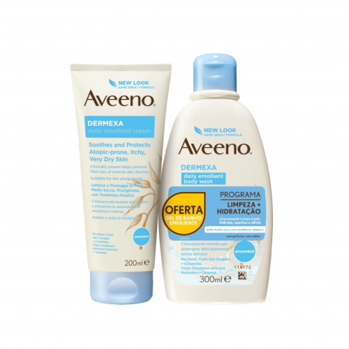 أفينو ديرميكسا كريم 200مل + غسول للجسم افينو 300مل أفينو ديرميكسا كريم 200مل + غسول للجسم افينو 300مل
