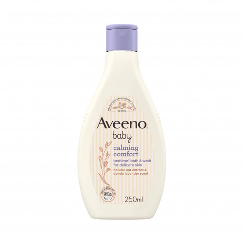 غسول استحمام بيبي كالمينج كومفورت وقت النوم من افينو، 250 مل