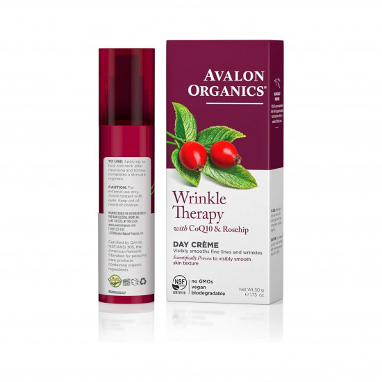 كريم نهاري لعلاج التجاعيد مع الإنزيم المساعد Q10 من افالون اورجانيك 50جم كريم نهاري لعلاج التجاعيد مع الإنزيم المساعد Q10 من افالون اورجانيك 50جم