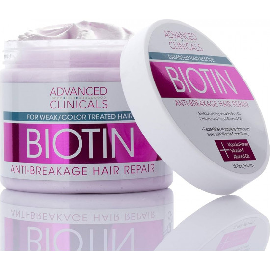 قناع البيوتين لاصلاح الشعر  والتقصف من ادفانس كلينيكلز 340جم قناع البيوتين لاصلاح الشعر  والتقصف من ادفانس كلينيكلز 340جم