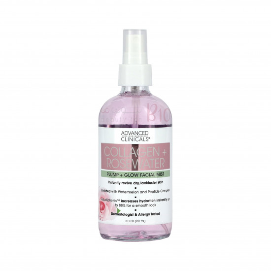 رذاذ الوجه بالكولاجين وماء الورد من ادفانس كلينيكلز 237مل