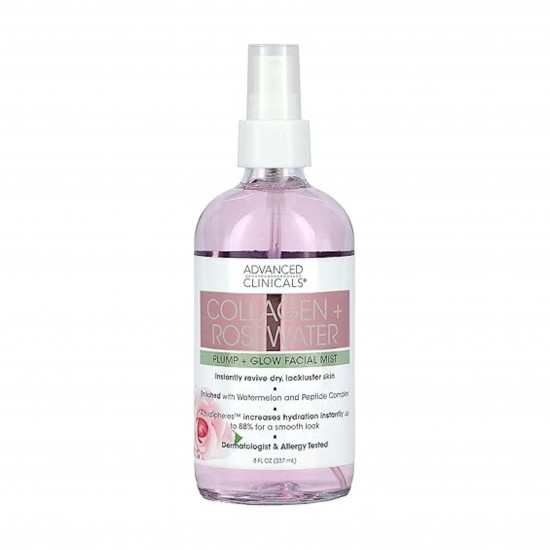 رذاذ الوجه بالكولاجين وماء الورد من ادفانس كلينيكلز 237مل