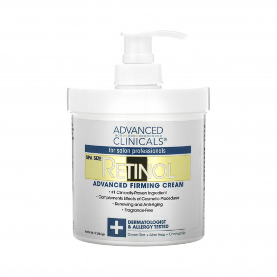 ريتينول كريم متطور لشد البشرة، خالٍ من العطور من ادفانس كلينيكلز 454جم ريتينول كريم متطور لشد البشرة، خالٍ من العطور من ادفانس كلينيكلز 454جم