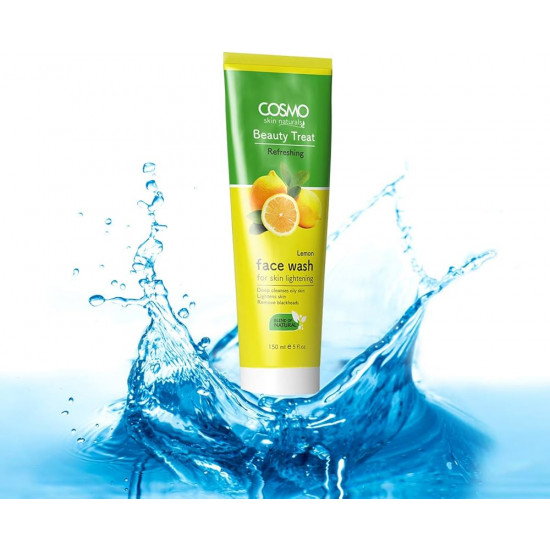 غسول الوجه بالليمون من كوزمو، 150 مل غسول الوجه بالليمون من كوزمو، 150 مل