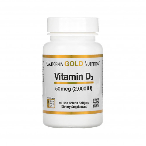 فيتامين د3، 50 مكجم (2,000 وحدة دولية)، 90 كبسولة هلامية من جيلاتين السمك فيتامين د3، 50 مكجم (2,000 وحدة دولية)، 90 كبسولة هلامية من جيلاتين السمك