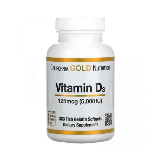 فيتامين د3، 5000 وحدة دولية 360 كبسولة هلامية من جيلاتين السمك فيتامين د3، 5000 وحدة دولية 360 كبسولة هلامية من جيلاتين السمك