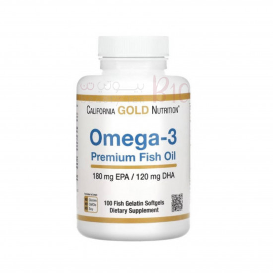 كبسولات زيت السمك اوميغا 3 من كاليفورنيا غولد نيوتريشن 100 كبسولة كبسولات زيت السمك اوميغا 3 من كاليفورنيا غولد نيوتريشن 100 كبسولة