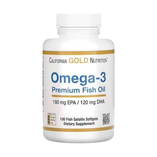 كبسولات زيت السمك اوميغا 3 من كاليفورنيا غولد نيوتريشن 100 كبسولة كبسولات زيت السمك اوميغا 3 من كاليفورنيا غولد نيوتريشن 100 كبسولة