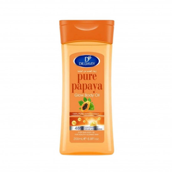 دكتور ديفي جل زيتي لتفتيح وتبييض الجسم وترطيب 48 ساعة بخلاصة البابايا - 200 مل دكتور ديفي جل زيتي لتفتيح وتبييض الجسم وترطيب 48 ساعة بخلاصة البابايا - 200 مل