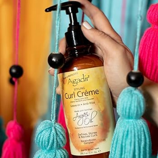 كريم تجعيد الشعر بزيت الأرغان من أغادير - 295.7مل كريم تجعيد الشعر بزيت الأرغان من أغادير - 295.7مل