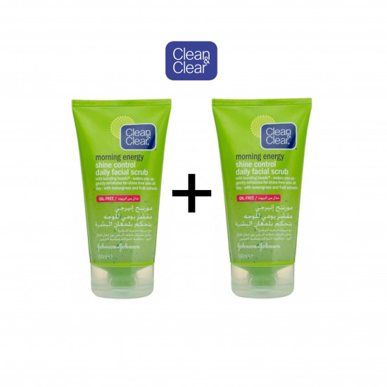 مقشر يومي للوجه بالليمون للمعان البشرة من كلين اند كلير 1+1 مجانًا مقشر يومي للوجه بالليمون للمعان البشرة من كلين اند كلير 1+1 مجانًا