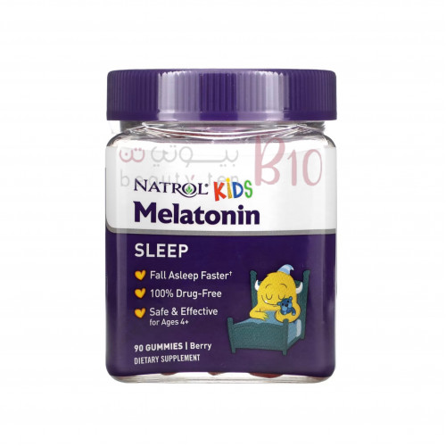 ميلاتونين للأطفال لعمر 4 سنوات وما فوق بنكهةالتوت 90 علكة من ناترول ميلاتونين للأطفال لعمر 4 سنوات وما فوق بنكهةالتوت 90 علكة من ناترول