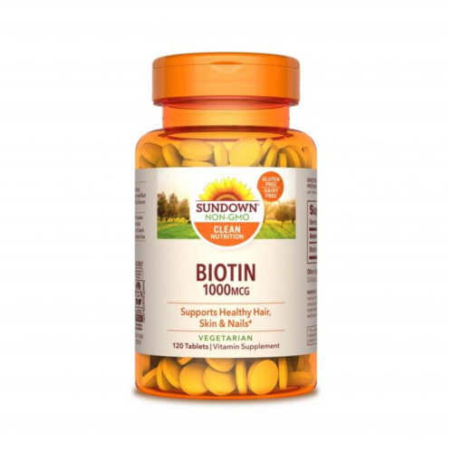 أقراص بيوتين 1000 ميكروجرام 120 قرص من صن داون أقراص بيوتين 1000 ميكروجرام 120 قرص من صن داون