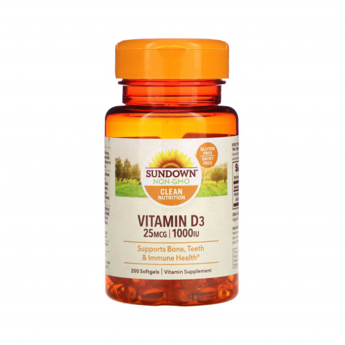 فيتامين د3، 25 ميكروجرام (1000 وحدة دولية)، 200 كبسولة هلامية فيتامين د3، 25 ميكروجرام (1000 وحدة دولية)، 200 كبسولة هلامية