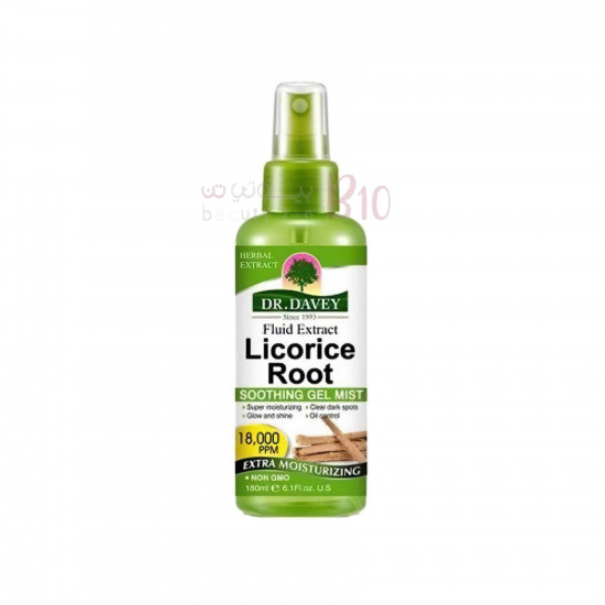 رذاذ جل مهدئ لعرق السوس من دكتور ديفي 180 مل رذاذ جل مهدئ لعرق السوس من دكتور ديفي 180 مل