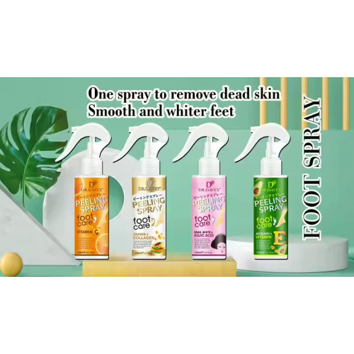 بخاخ مقشر بالحلزون الأبيض وحمض الكوجيك للعناية بالقدم من دكتور ديفي 120مل بخاخ مقشر بالحلزون الأبيض وحمض الكوجيك للعناية بالقدم من دكتور ديفي 120مل