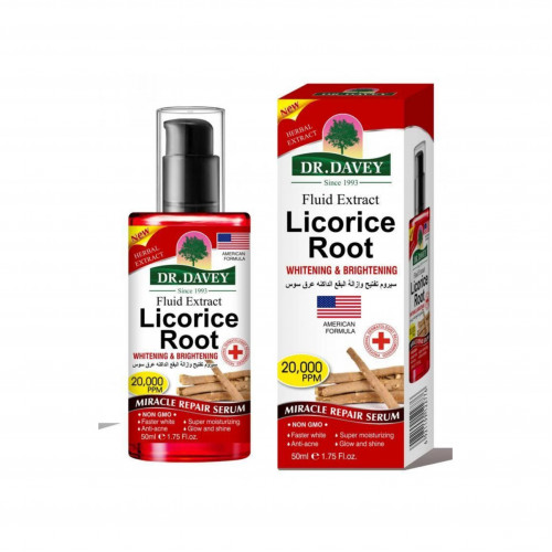 سيروم تفتيح وإشراق بجذور عرق السوس من دكتور ديفي 50مل سيروم تفتيح وإشراق بجذور عرق السوس من دكتور ديفي 50مل