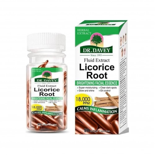 كبسولات عرق سوس للبقع والتصبغات من دكتور ديفي كبسولات عرق سوس للبقع والتصبغات من دكتور ديفي