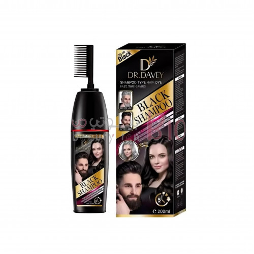 شامبو للشعر الأسود لون أسود من دكتور ديفي 200مل شامبو للشعر الأسود لون أسود من دكتور ديفي 200مل