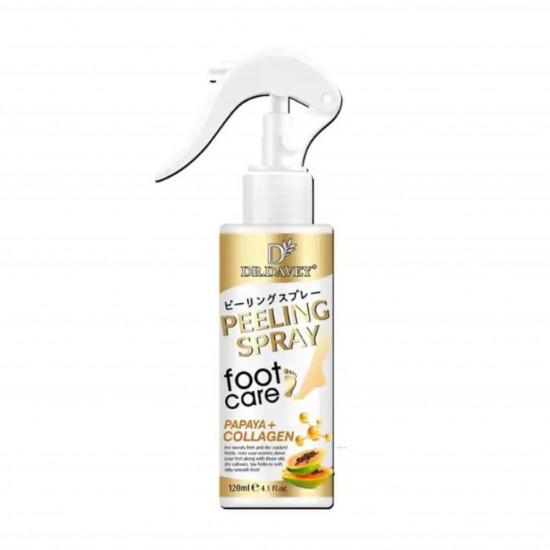 دكتور ديفي بخاخ البابايا والكولاجين للعناية بالقدم شفاف 120 مل دكتور ديفي بخاخ البابايا والكولاجين للعناية بالقدم شفاف 120 مل