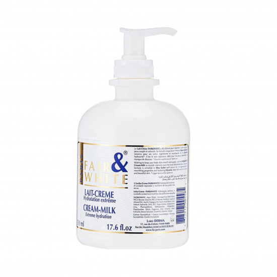 فير اند وايت كريم الحليب مع ترطيب فائق -500مل