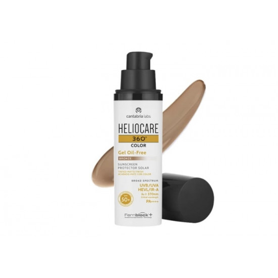 هيليوكير 360 واقي شمس جل خالي من الدهون لون برونز 50 مل