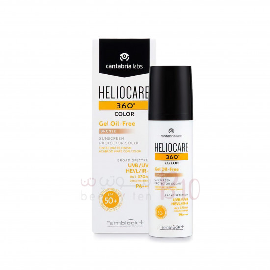 هيليوكير 360 واقي شمس جل خالي من الدهون لون برونز 50 مل