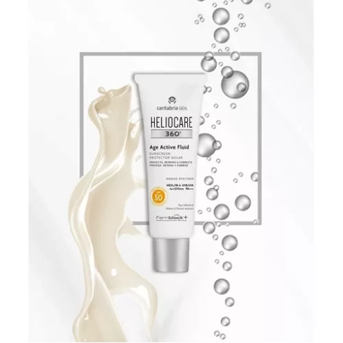 هيليوكير 360 درجة - سائل نشط لعلامات التقدم في السن، كريم واقي من الشمس SPF50، مضاد 50 مل