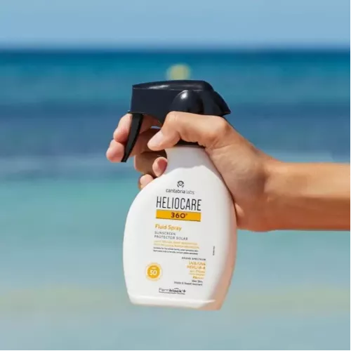 هيليوكير 360 بخاخ سائل واقي من الشمس بعامل حماية 50-250مل