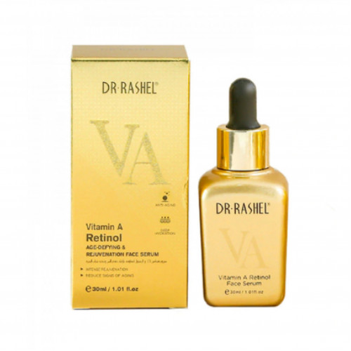 سيروم الوجه بفيتامين A والريتينول لمقاومة علامات تقدم السن وتجديد شباب البشرة من د. راشيل 30مل