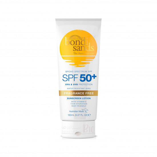 لوشن واقي الشمس من بوندي ساندز بدون رائحة عطرية SPF50+ - للوجه 150مل لوشن واقي الشمس من بوندي ساندز بدون رائحة عطرية SPF50+ - للوجه 150مل