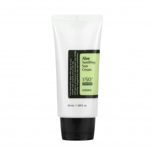 كريم الصبار المهدئ للحماية من الشمس ، PA +++ ، عامل حماية من الشمس 50+من كوسركس 50مل كريم الصبار المهدئ للحماية من الشمس ، PA +++ ، عامل حماية من الشمس 50+من كوسركس 50مل