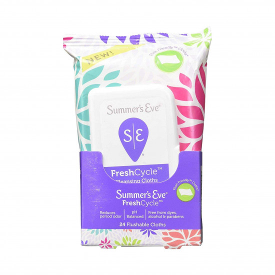مناديل تنظيف وقت الدورة الشهرية من سمرز ايف 24 منديل مناديل تنظيف وقت الدورة الشهرية من سمرز ايف 24 منديل