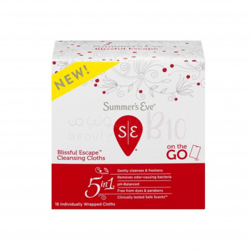 مناديل قماشية مبللة للمنطقة الحساسة بليسفل اسكيب سمرز إيف - 16 منديل مناديل قماشية مبللة للمنطقة الحساسة بليسفل اسكيب سمرز إيف - 16 منديل