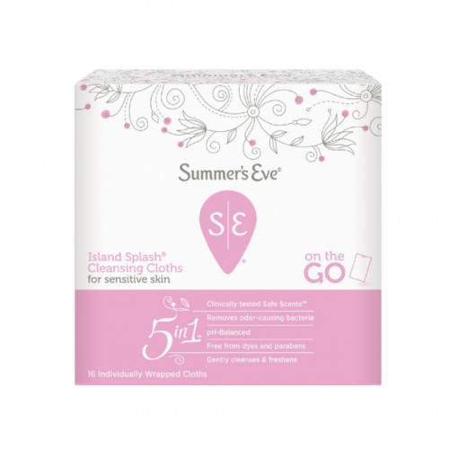 مناديل قماشية مبللة للمنطقة الحساسة أيس لاند سبلاش الحساسة سمرز إيف - 16 منديل مناديل قماشية مبللة للمنطقة الحساسة أيس لاند سبلاش الحساسة سمرز إيف - 16 منديل