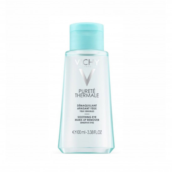 مزيل مكياج العيون الحساسة من فيشي بوريت ثيرمال، 100 مل