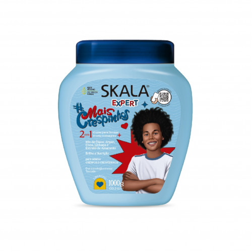 كريم تصفيف ترطيب 2 في 1 لشعر الكيرلي للأطفال من سكالا - 1000 جم