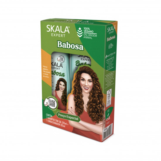 سكالا مجموعة بابوسا شامبو + بلسم للشعر المجعد 325 مل سكالا مجموعة بابوسا شامبو + بلسم للشعر المجعد 325 مل