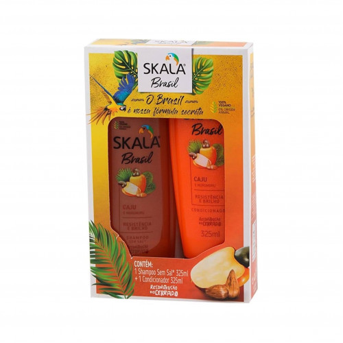 شامبو + بلسم مجموعة الشعر البرازيلي بالكستناء والمانجو  325 مل شامبو + بلسم مجموعة الشعر البرازيلي بالكستناء والمانجو  325 مل