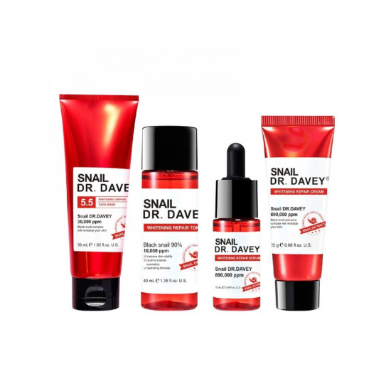 طقم سيروم لإصلاح البشرة السحري سنايل دكتور دافي طقم سيروم لإصلاح البشرة السحري سنايل دكتور دافي