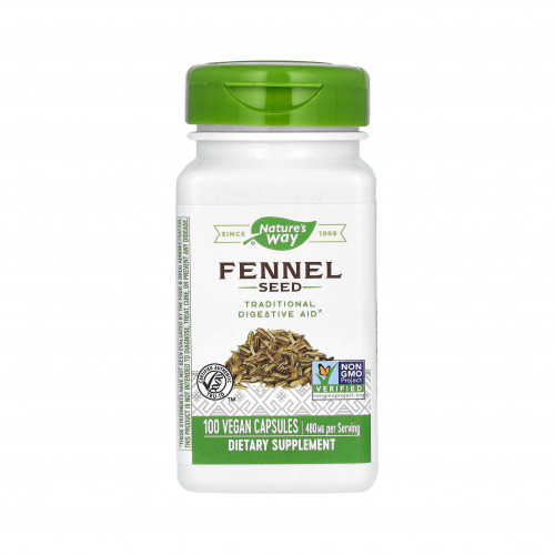 نيتشرز واي بذور الشمر، 100 كبسولة نيتشرز واي بذور الشمر، 100 كبسولة